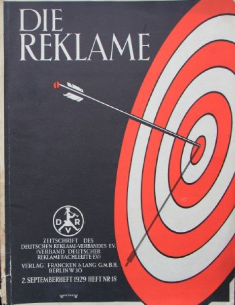 "Die Reklame" Advertisingmagazine Deutscher Reklameverband 1929 (1799)